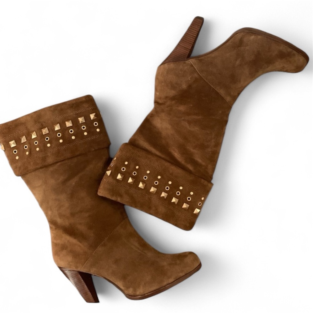 ‼️MICHAEL KORS‼️SEXY CONGAC SEUDE BOOTS‼️SIZE 8 💥 BOMB COLOR‼️